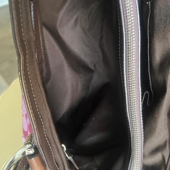 EUC Vintage Purple COACH Brown Handles - Picture 5 of 13